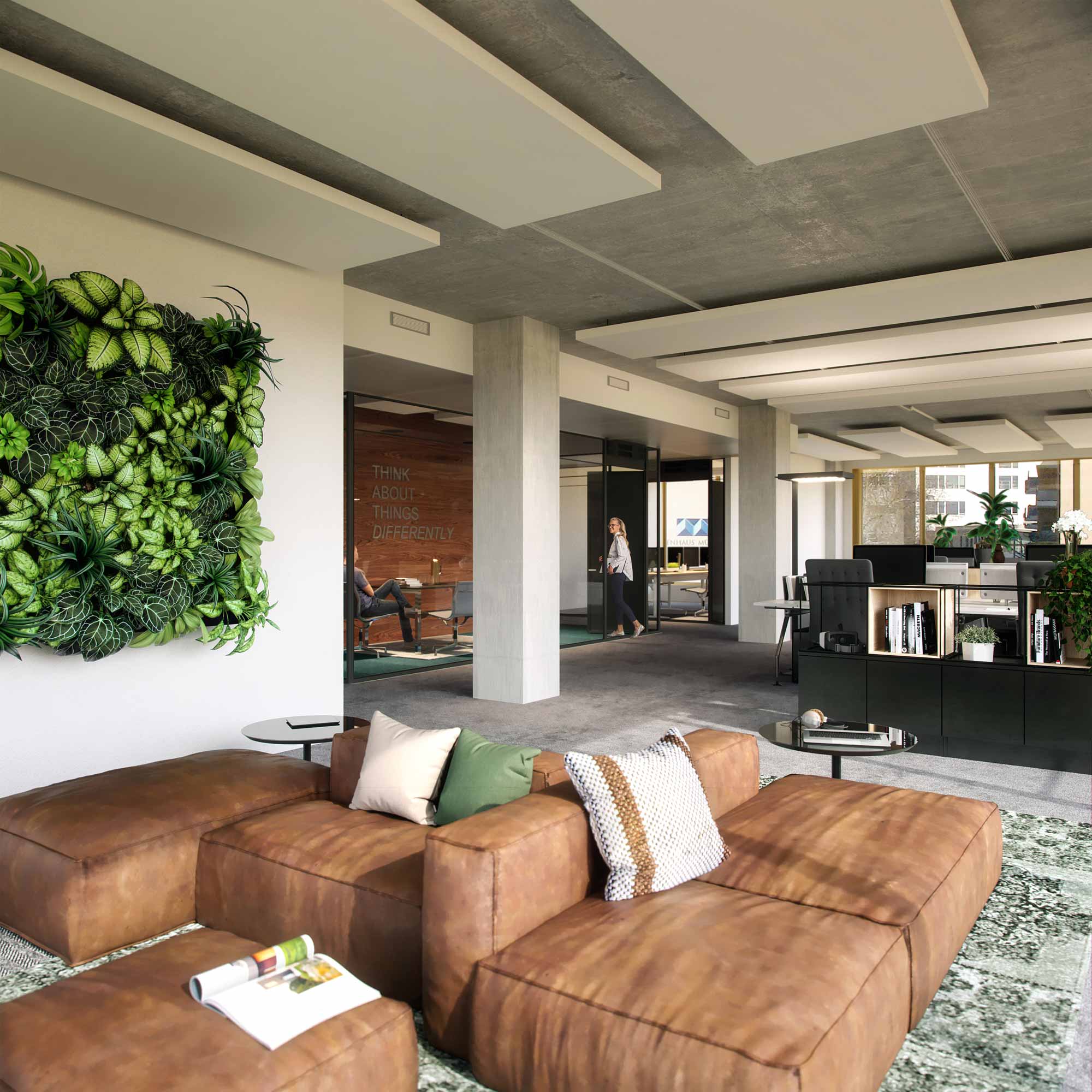 Oliv architekten Fabrik Office Lounge