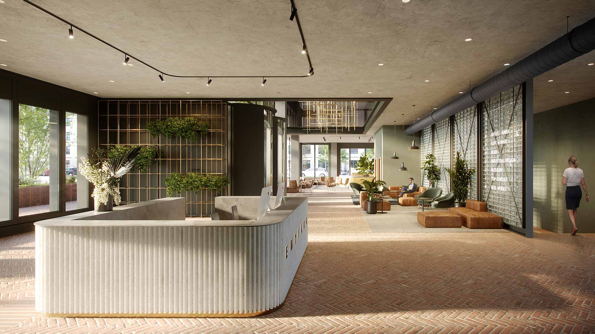 Oliv architekten Fabrik Office Lobby