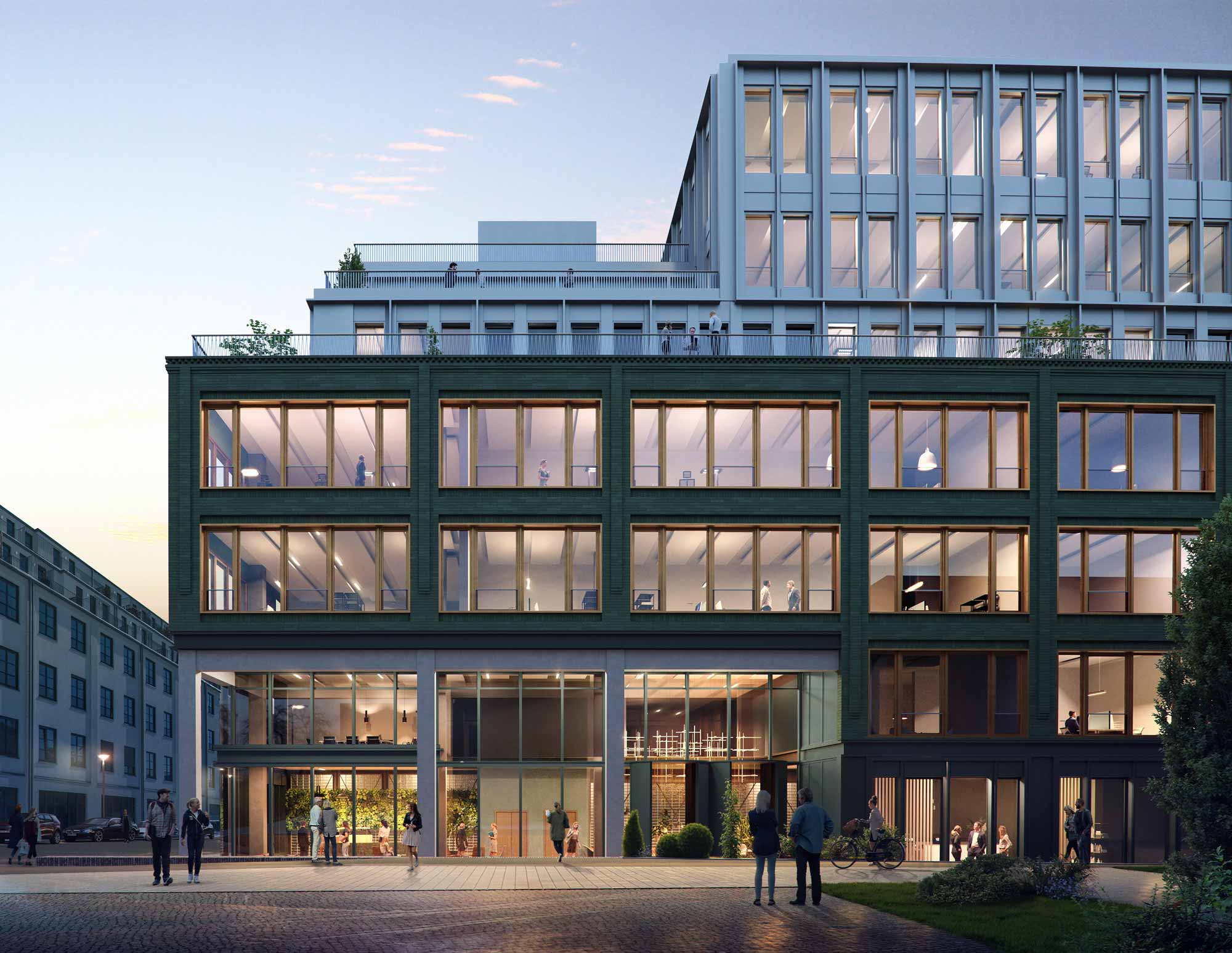 Oliv architekten Fabrik Office Ansicht