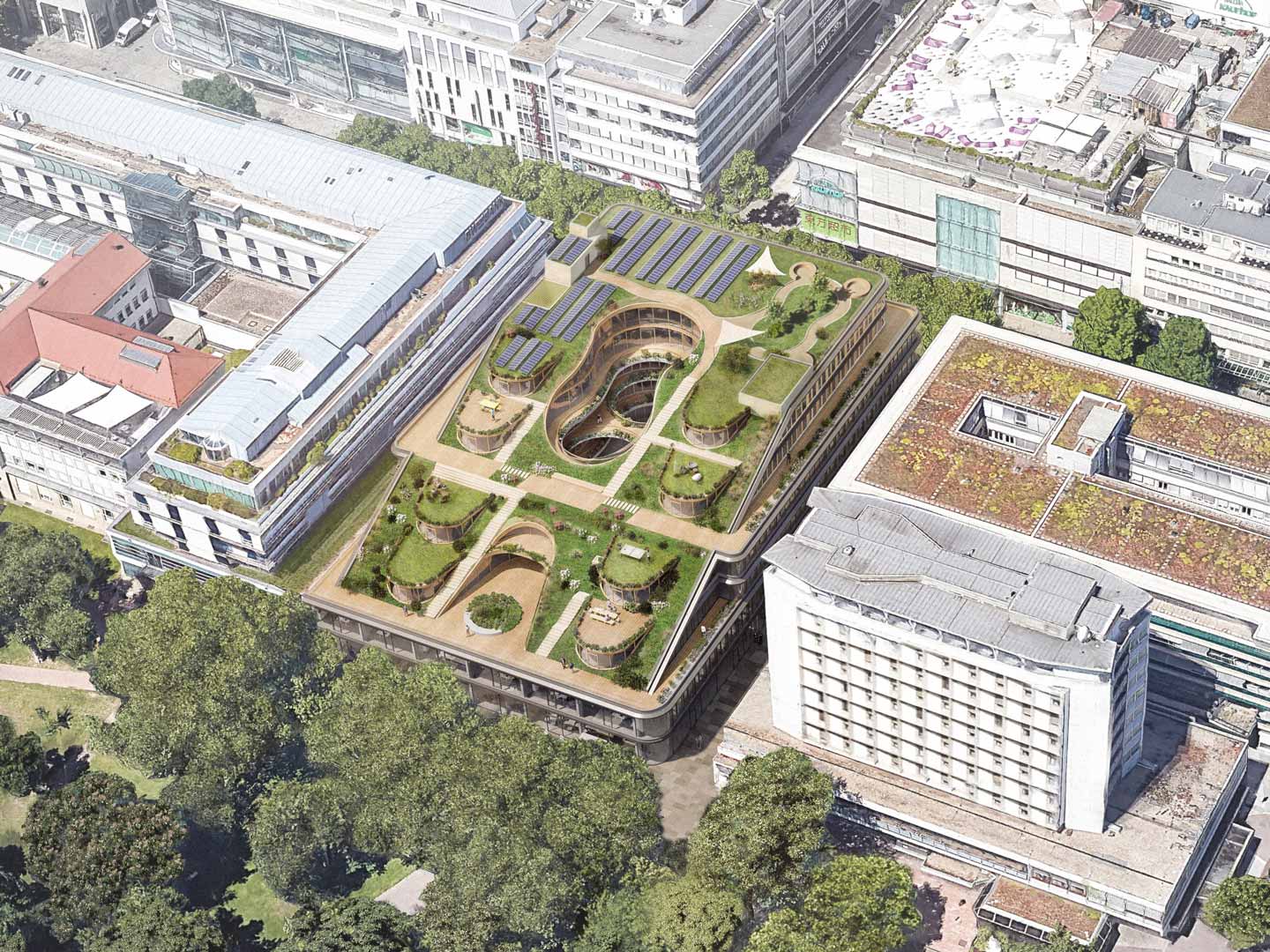 Oliv Architekten Koenigstrasse Luftbild