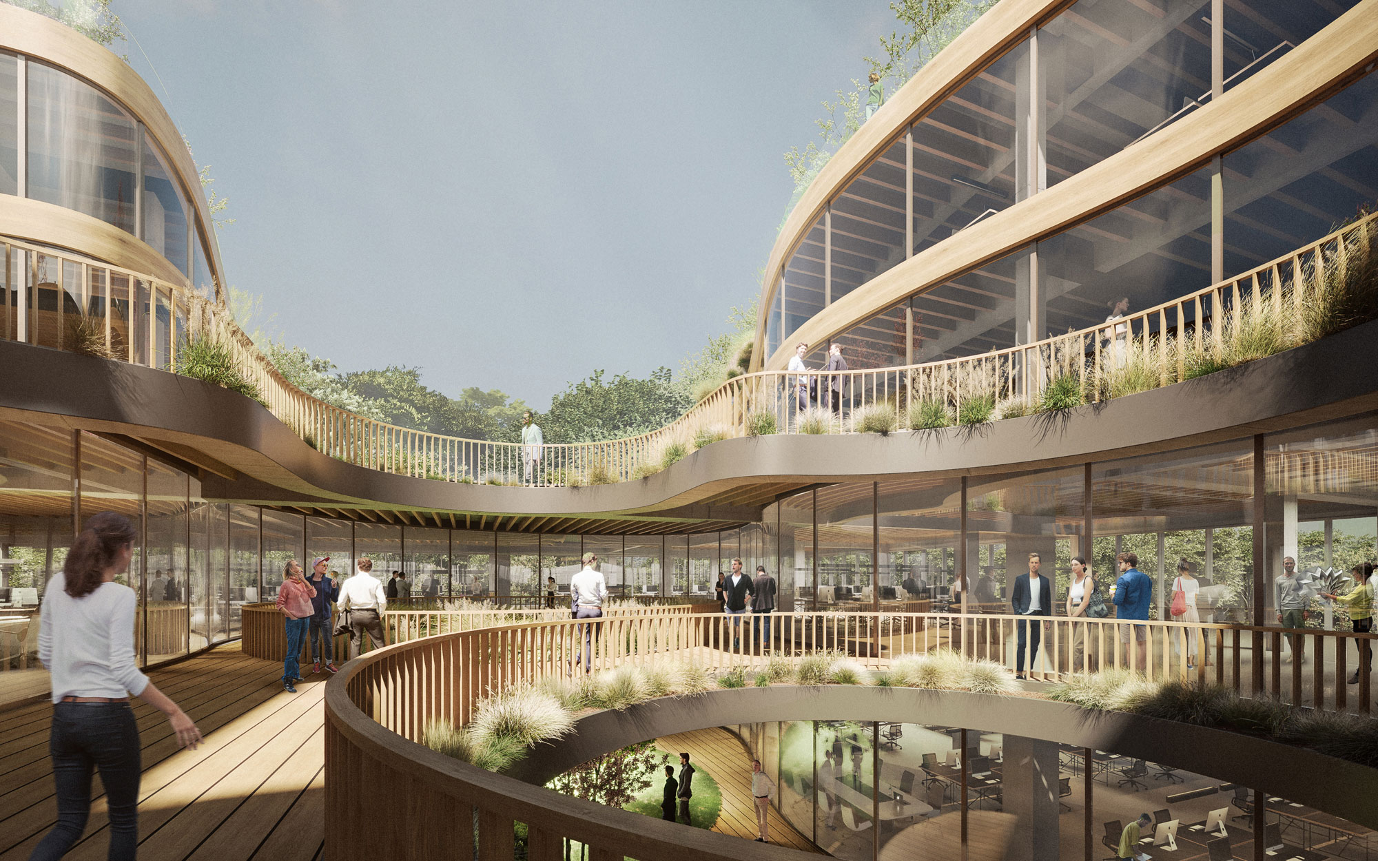 Oliv Architekten Koenigstrasse Lichthof